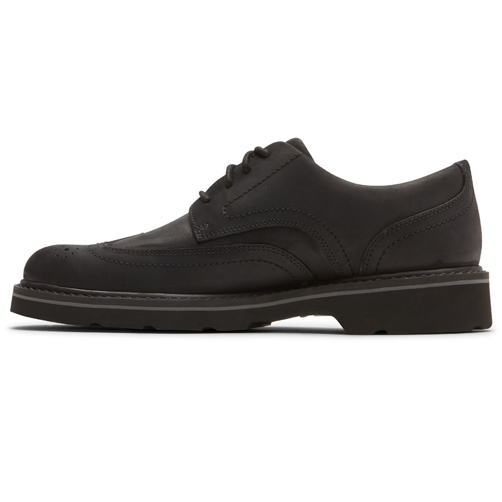 Tenis Rockport Homem Pretas - Charlee Waterproof Wingtip - 20834RLQT